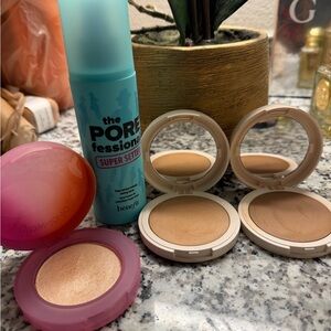 💫 PRICE ⬇️ Benefit Pore Primer Set with Highlighter and bronzer 3 piece set